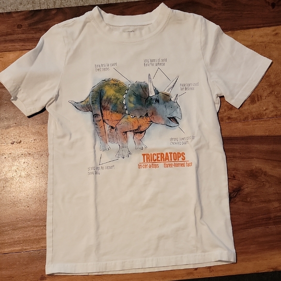 Carter's Triceratops Graphic Tee - White - Picture 1 of 3